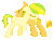 Size: 450x335 | Tagged: safe, artist:dubstep-eevee, oc, oc only, oc:citrus sun, oc:tropical sunburst, gif, non-animated gif