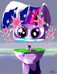 Size: 1024x1325 | Tagged: safe, artist:loreto-arts, twilight sparkle, pony, g4, female, solo, surreal