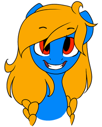 Size: 548x681 | Tagged: safe, artist:starlyfly, oc, oc only, oc:starlyfly, female, mare, red eyes, solo