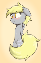 Size: 2559x3928 | Tagged: safe, artist:luxaestas, derpy hooves, pegasus, pony, g4, blushing, female, high res, mare, solo