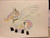 Size: 1024x768 | Tagged: safe, artist:longloststranger, princess celestia, g4, crossover, don't hug me i'm scared, notepad (dhmis), photo, traditional art
