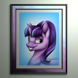 Size: 4500x4500 | Tagged: safe, artist:lupiarts, starlight glimmer, pony, g4, absurd resolution, female, portrait, solo
