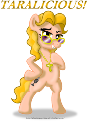 Size: 774x1095 | Tagged: safe, artist:aleximusprime, taralicious, oc, oc only, earth pony, pony, bipedal, female, mare, simple background, solo, tara strong, transparent background, twilightlicious