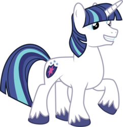Size: 879x909 | Tagged: safe, artist:1992zepeda, shining armor, twilight sparkle, g4, alternate hairstyle, male, mane swap, simple background, solo, transparent background, vector