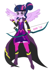 Size: 2169x3170 | Tagged: safe, artist:e-e-r, sci-twi, twilight sparkle, equestria girls, g4, my little pony equestria girls: friendship games, arrow, bow (weapon), bow and arrow, high res, ponied up, simple background, transparent background