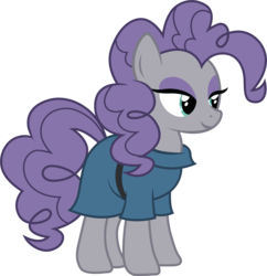 Size: 2669x2755 | Tagged: safe, artist:1992zepeda, maud pie, pinkie pie, g4, alternate hairstyle, female, high res, mane swap, maudie pie, simple background, smiling, solo, transparent background, vector, when she smiles