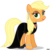 Size: 3600x3600 | Tagged: safe, artist:a4r91n, applejack, earth pony, pony, g4, alternate hairstyle, bedroom eyes, bracelet, choker, clothes, dress, earring, eyeshadow, fancy, female, freckles, hatless, high res, hoof shoes, lipstick, looking at you, loose hair, makeup, mare, missing accessory, piercing, shoes, simple background, solo, transparent background, vector