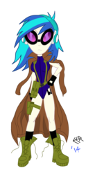 Size: 1101x2003 | Tagged: safe, artist:e-e-r, dj pon-3, vinyl scratch, equestria girls, g4, crossover, female, fortune, metal gear solid, metal gear solid 2, simple background, solo, transparent background