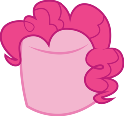 Size: 2491x2330 | Tagged: safe, artist:vinylvortex, pinkie pie, g4, .ai available, ambiguous gender, food, high res, marshmallow, simple background, solo, transparent background, vector