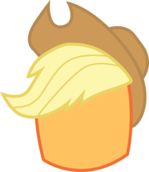 Size: 2431x2818 | Tagged: safe, artist:vinylvortex, applejack, g4, .ai available, ambiguous gender, food, high res, marshmallow, simple background, solo, transparent background, vector