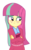 Size: 425x685 | Tagged: dead source, safe, artist:hannaspeert123, sour sweet, equestria girls, g4, my little pony equestria girls: friendship games, alternate hairstyle, alternate universe, female, loose hair, simple background, solo, transparent background