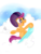 Size: 768x1024 | Tagged: safe, artist:andy price, artist:krazykari, scootaloo, g4, blush sticker, blushing, female, helmet, snow, snowboard, snowboarding, solo