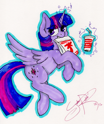 Size: 2034x2430 | Tagged: safe, artist:jorobro, twilight sparkle, alicorn, pony, g4, fast food, female, food, high res, mare, solo, twilight burgkle, twilight sparkle (alicorn)