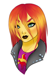 Size: 809x1125 | Tagged: safe, artist:shoootingstars, sunset shimmer, equestria girls, g4, alternate hairstyle, female, solo