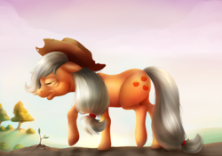 Size: 1600x1120 | Tagged: safe, artist:aidapone, applejack, earth pony, pony, g4, elderly, female, older, solo