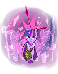 Size: 834x1065 | Tagged: safe, artist:metal-kitty, twilight sparkle, g4, crossover, female, guild wars 2, magic, mesmer, solo, video game