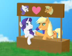 Size: 4500x3500 | Tagged: safe, artist:fia94, applejack, rarity, g4, female, lesbian, ship:rarijack, shipping