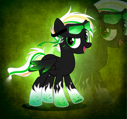 Size: 4000x3740 | Tagged: safe, artist:smartangel11, pegasus, pony, danny phantom, goggles, ponified, rainbow power, rainbow power-ified, solo