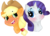 Size: 3502x2547 | Tagged: safe, artist:mermaidfarts, applejack, rarity, g4, female, high res, lesbian, ship:rarijack, shipping