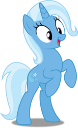 Size: 3050x5000 | Tagged: safe, artist:dashiesparkle, trixie, pony, unicorn, g4, cute, diatrixes, female, happy, high res, mare, rearing, simple background, smiling, solo, transparent background, vector