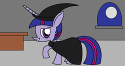 Size: 1209x640 | Tagged: safe, artist:killerbug2357, twilight sparkle, g4, 1000 hours in ms paint, clothes, costume, female, halloween, ms paint, solo, witch