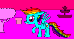 Size: 1205x635 | Tagged: safe, artist:killerbug2357, rainbow dash, g4, 1000 hours in ms paint, female, ms paint, solo