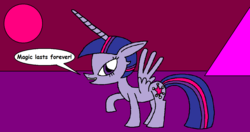 Size: 1204x635 | Tagged: safe, artist:killerbug2357, twilight sparkle, alicorn, pony, g4, 1000 hours in ms paint, female, mare, ms paint, solo, twilight sparkle (alicorn)