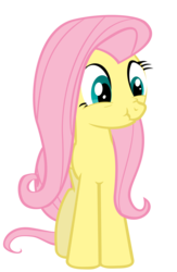 Size: 1600x2448 | Tagged: safe, fluttershy, g4, female, scrunchy face, simple background, solo, transparent background, vector