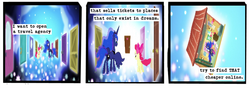 Size: 720x252 | Tagged: safe, apple bloom, princess luna, scootaloo, sweetie belle, g4, a softer world, dream, travel