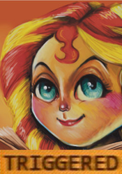 Size: 377x540 | Tagged: artist needed, safe, sunset shimmer, human, g4, expand dong, exploitable meme, humanized, meme, triggered, tumblr nose, uncanny valley