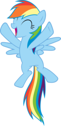 Size: 2906x6000 | Tagged: safe, artist:slb94, rainbow dash, brotherhooves social, g4, cute, excited, female, happy, simple background, solo, transparent background, vector