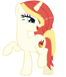 Size: 679x789 | Tagged: safe, artist:exylink, crack shipping, offspring, parent:prince blueblood, parent:sunset shimmer, solo