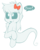 Size: 967x1200 | Tagged: safe, artist:higglytownhero, oc, oc only, oc:sophia specter, ghost, ghost pony, boo, bow, cute, eye clipping through hair, hair bow, heart, open mouth, simple background, smiling, solo, transparent background