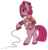 Size: 539x564 | Tagged: safe, artist:lulubell, pinkie pie, earth pony, pony, g4, borderlands, borderlands the pre-sequel, clothes, cosplay, costume, cowboy hat, crossover, female, hat, mare, nisha kadam, pinkamena diane pie, simple background, solo, transparent background, unshorn fetlocks, whip