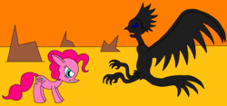 Size: 2150x1006 | Tagged: safe, artist:killerbug2357, pinkie pie, g4, 1000 hours in ms paint, fight, ms paint