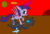 Size: 1566x1052 | Tagged: safe, artist:killerbug2357, twilight sparkle, alicorn, changeling, pony, g4, 1000 hours in ms paint, female, fight, mare, ms paint, twilight sparkle (alicorn)