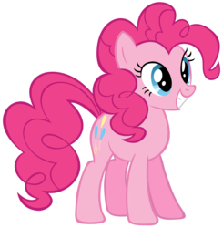 Size: 1500x1530 | Tagged: safe, artist:xxthehtfgodxx, derpibooru exclusive, pinkie pie, g4, female, happy, simple background, smiling, solo, transparent background, vector