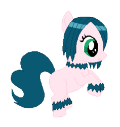 Size: 288x304 | Tagged: safe, artist:misse-the-cat, oc, oc only, oc:fluffle puff, oc:willow, hybrid, interspecies offspring, magical lesbian spawn, offspring, parent:oc:fluffle puff, parent:queen chrysalis, parents:canon x oc, parents:chrysipuff, solo