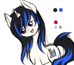 Size: 1024x896 | Tagged: safe, artist:britneyoctave, oc, oc only, pony, unicorn, adopted offspring, daughter, female, horn, parent:octavia melody, parent:vinyl scratch, parents:scratchtavia, solo, unicorn oc