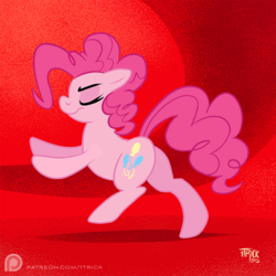 Size: 1000x1000 | Tagged: safe, artist:1trick, pinkie pie, g4, dancing, female, solo