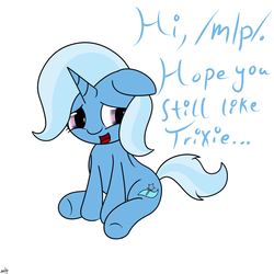 Size: 1000x1000 | Tagged: safe, artist:spritepony, trixie, pony, unicorn, g4, /mlp/, female, mare, solo