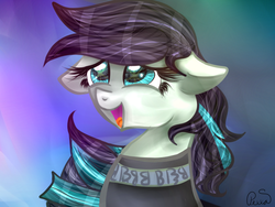 Size: 1024x768 | Tagged: safe, artist:pexxastar, coloratura, g4, my little pony: friendship is magic, the mane attraction, female, floppy ears, rara, solo