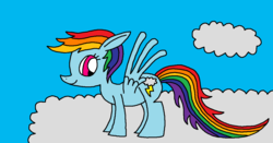 Size: 1202x631 | Tagged: safe, artist:killerbug2357, rainbow dash, g4, 1000 hours in ms paint, female, ms paint, solo