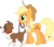 Size: 3576x3058 | Tagged: safe, artist:porygon2z, applejack, winona, g4, high res, simple background, transparent background, vector