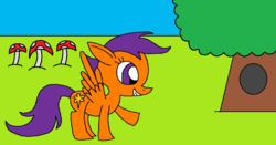 Size: 1200x629 | Tagged: safe, artist:killerbug2357, scootaloo, g4, 1000 hours in ms paint, female, ms paint, solo, wrong cutie mark