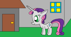 Size: 1205x631 | Tagged: safe, artist:killerbug2357, sweetie belle, g4, 1000 hours in ms paint, female, ms paint, solo, wrong cutie mark