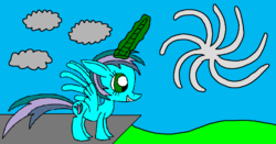 Size: 1201x627 | Tagged: safe, artist:killerbug2357, oc, oc only, oc:angelica, alicorn, pony, 1000 hours in ms paint, alicorn oc, magic, ms paint, solo