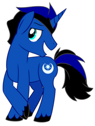 Size: 256x339 | Tagged: safe, artist:wolven5, oc, oc only, oc:midnight blaze, pony, unicorn, solo