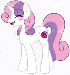 Size: 513x550 | Tagged: safe, artist:fiji-firefox, sweetie belle, pony, unicorn, crusaders of the lost mark, g4, cutie mark, female, solo, the cmc's cutie marks