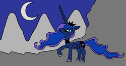 Size: 1024x536 | Tagged: safe, artist:killerbug2357, princess luna, g4, 1000 hours in ms paint, female, ms paint, solo